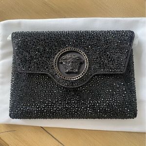Versace crystal clutch shoulder bag